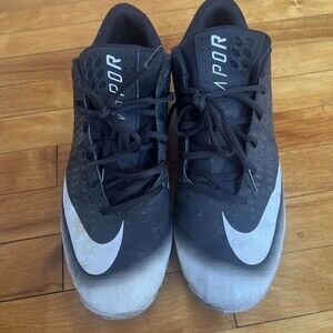 Nike Vapor Fastflex Mens Cleats Black White - Size 12